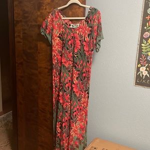 Rainbow dress bought on Maui. Beautiful color.
